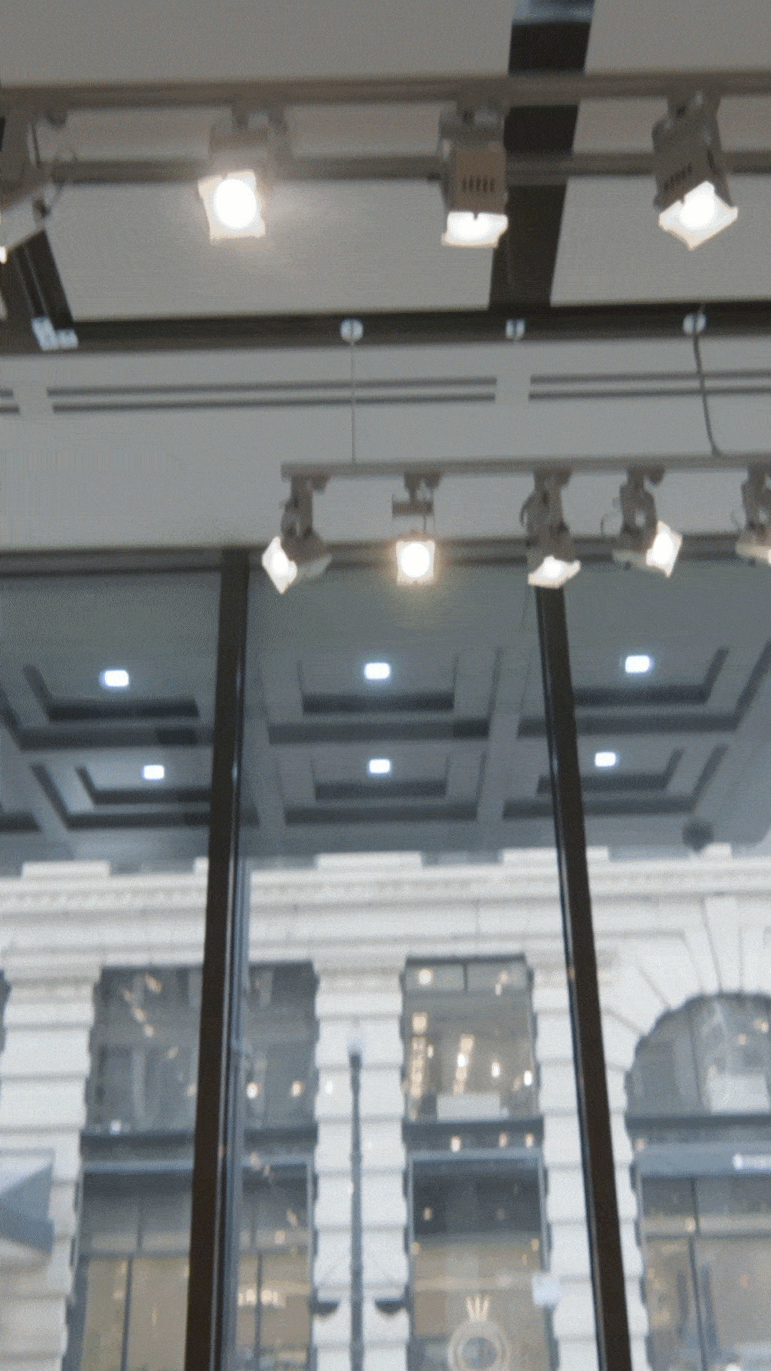 GIF of artists' work on display