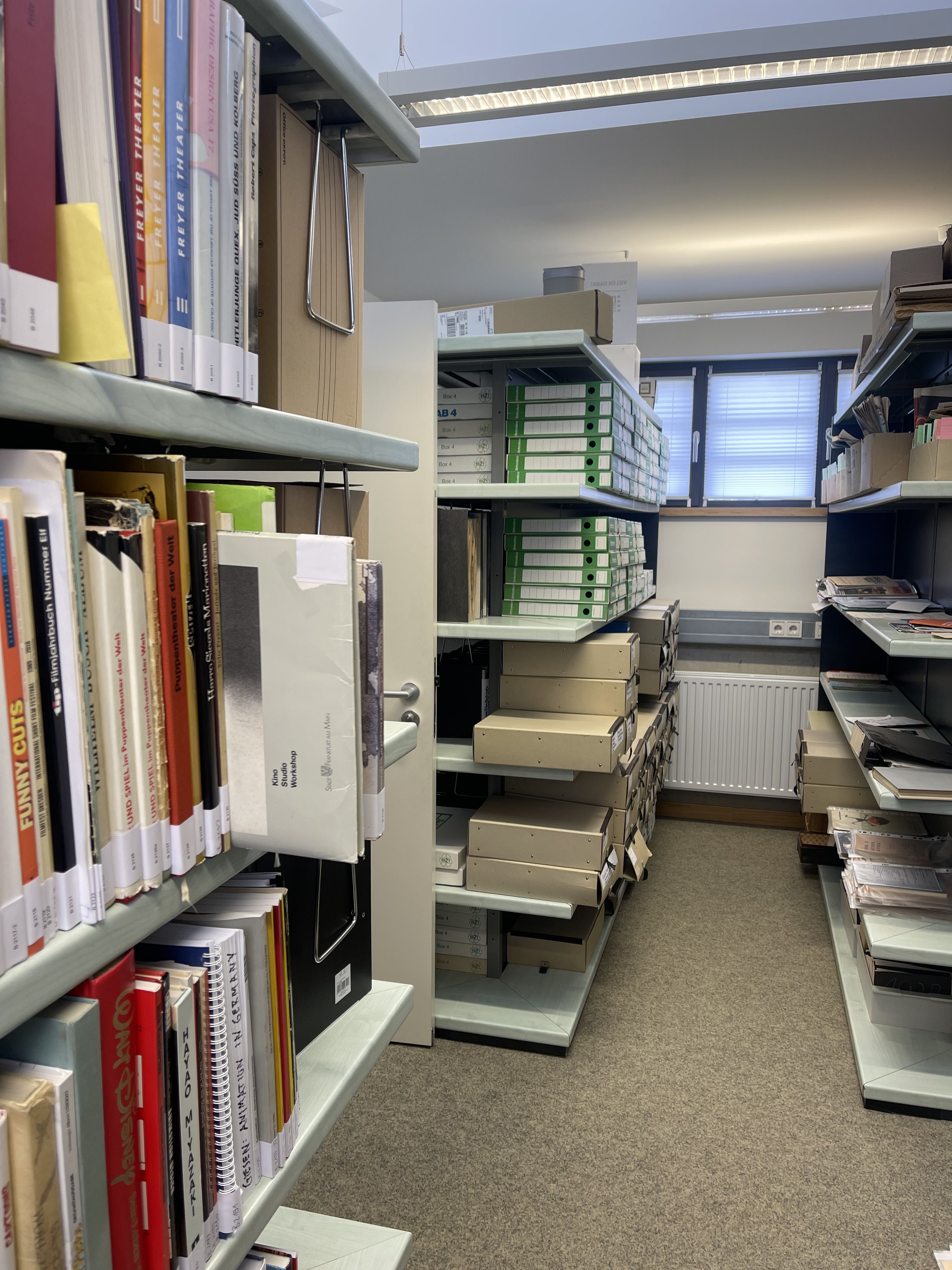An archive of books and other materials