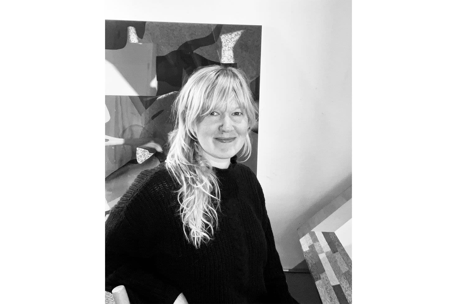 A black-and-white photo of Lilli Carré