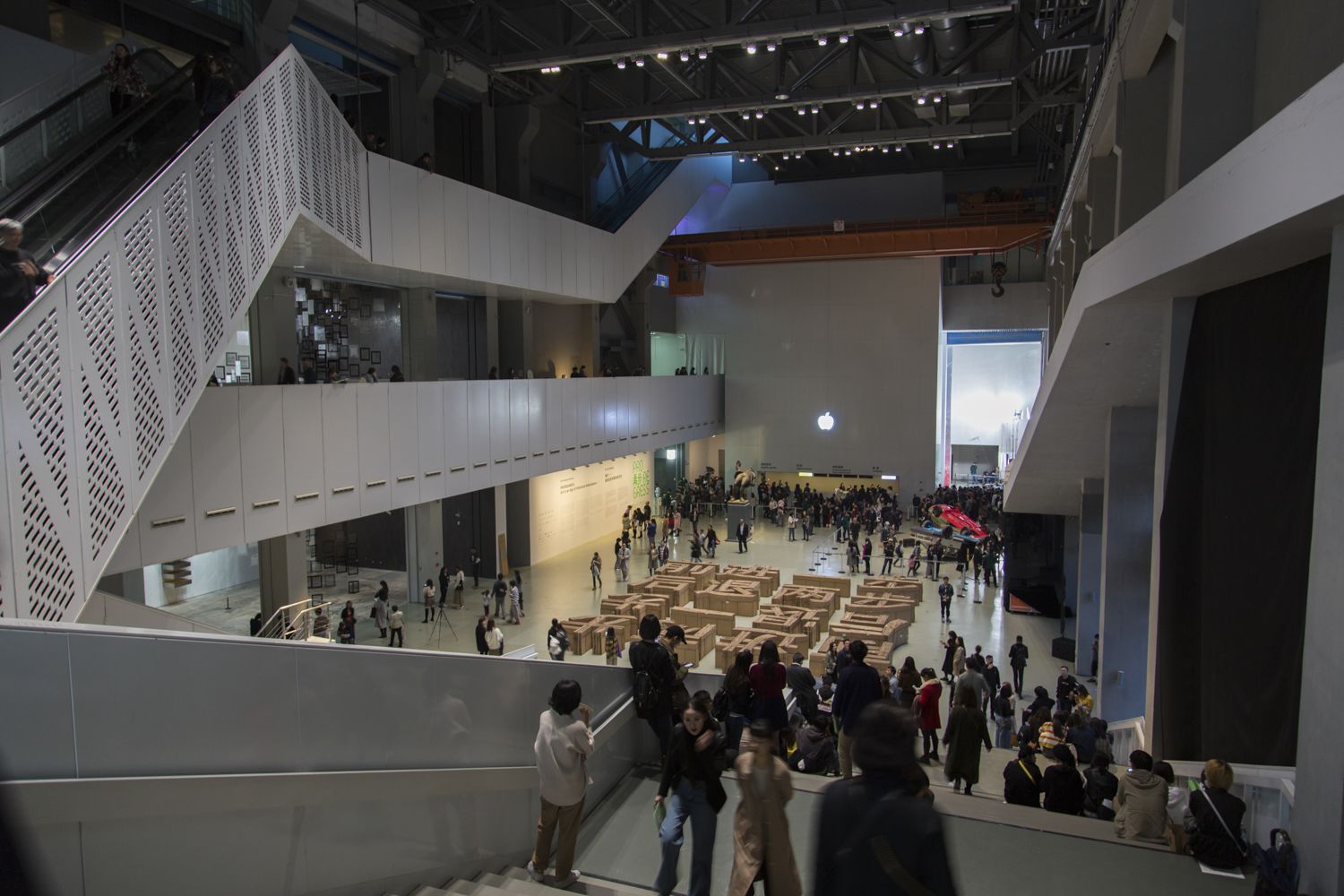An installation view at the 2018 Shanghai Biennial. 