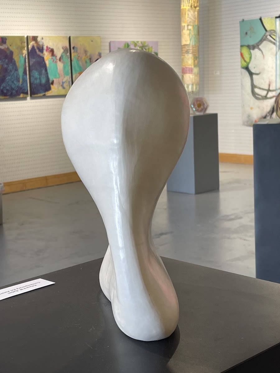 A sculpture on a table