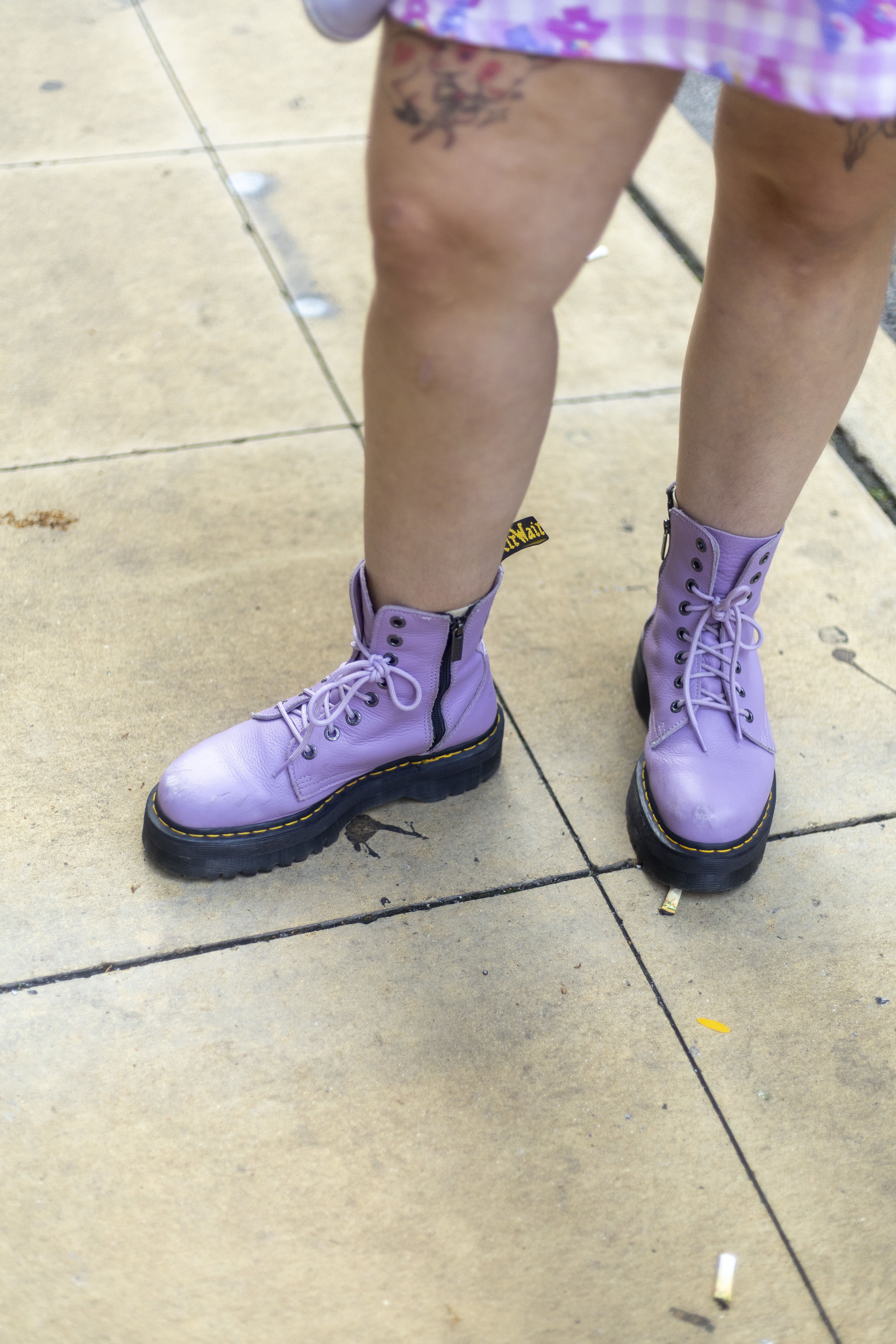 Purple doc martens