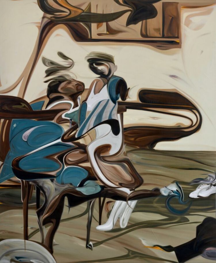 an abstract painting