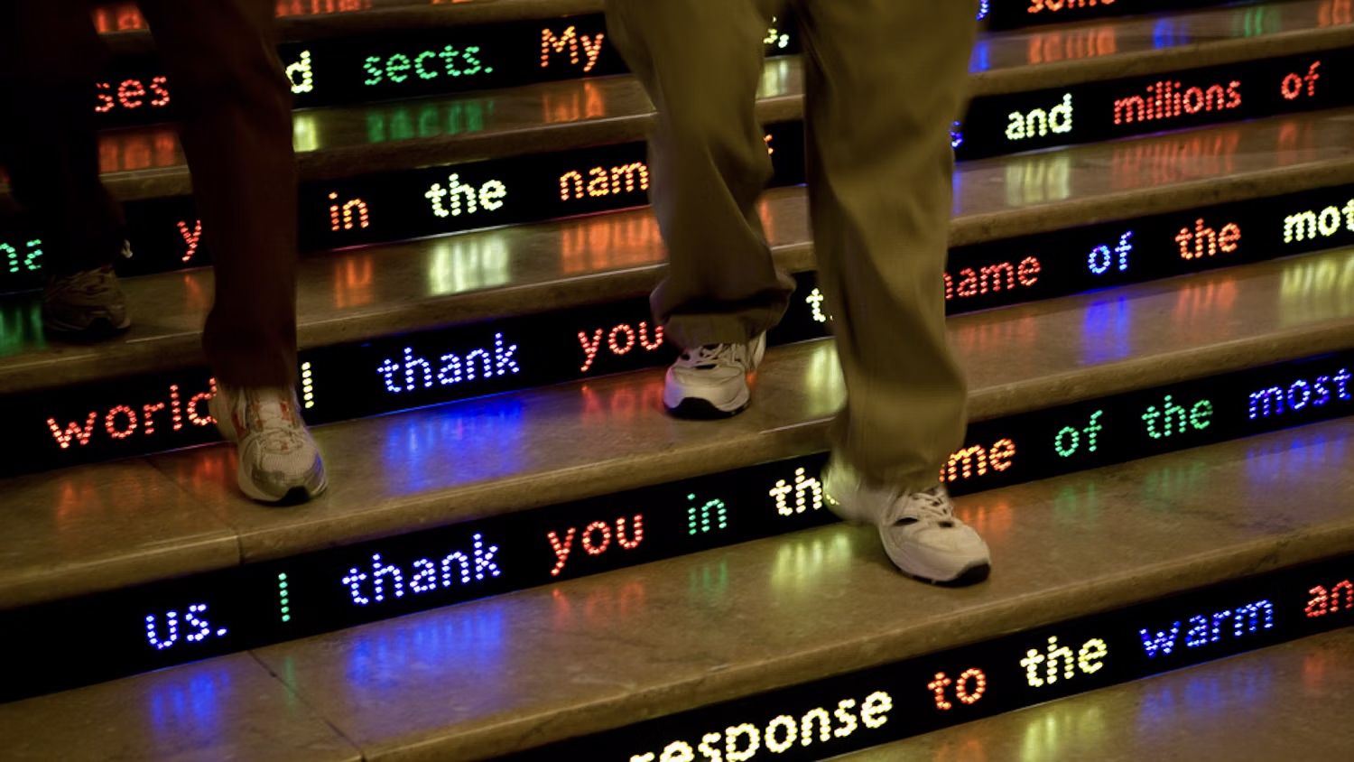 An installation view of Public Notice 3 at the Art Institute in 2010