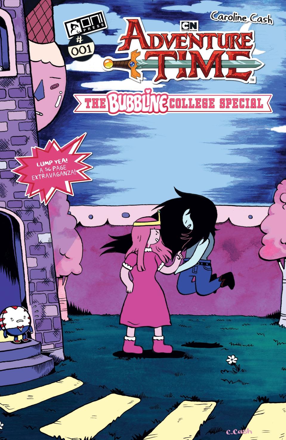 The cover of the Adventure Time Bubbline College Special 