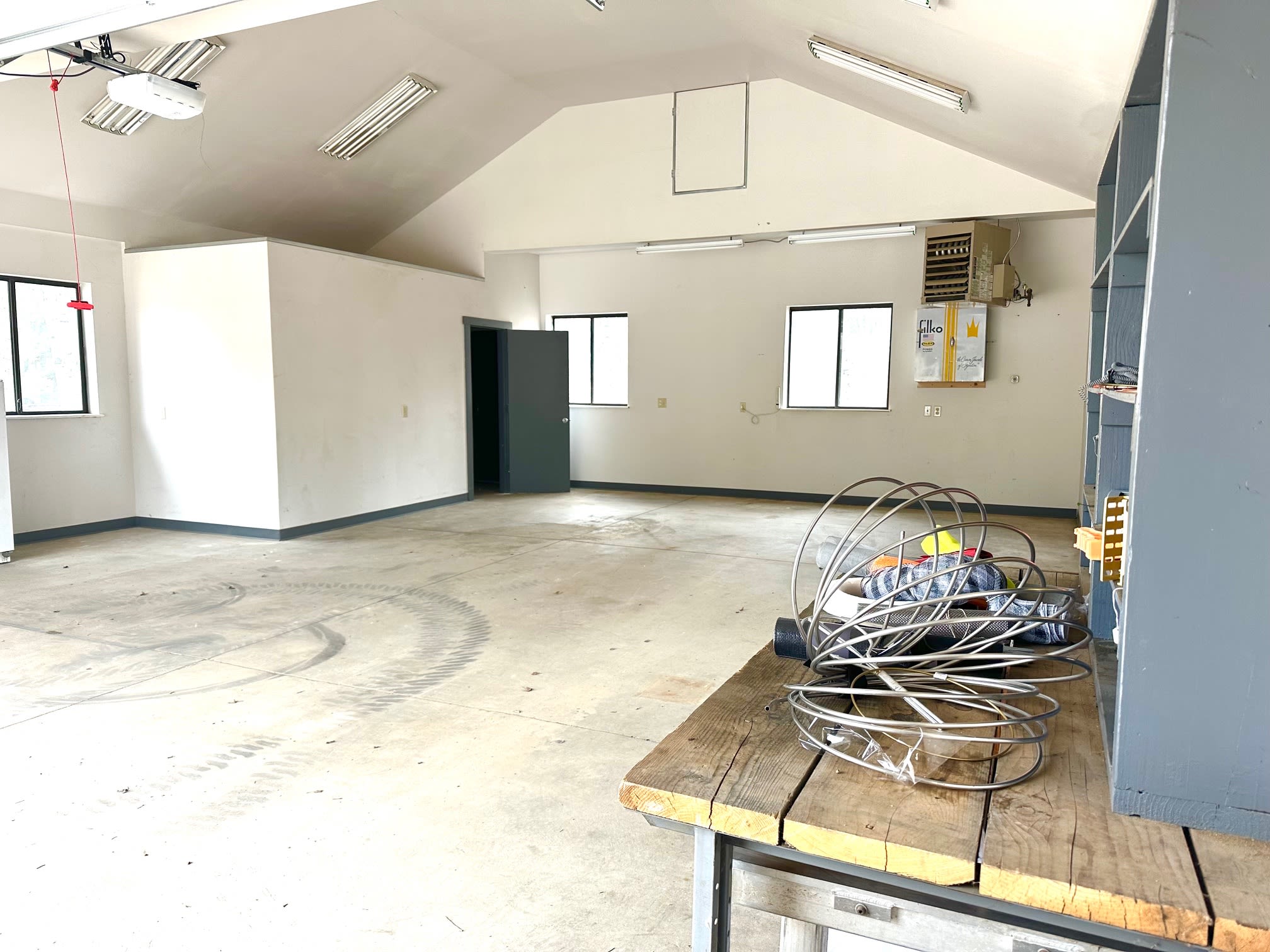 An empty studio space