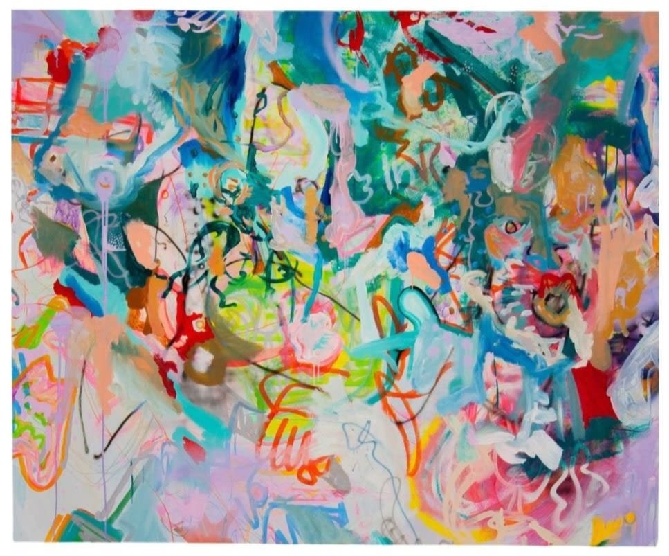 A colorful abstract painting