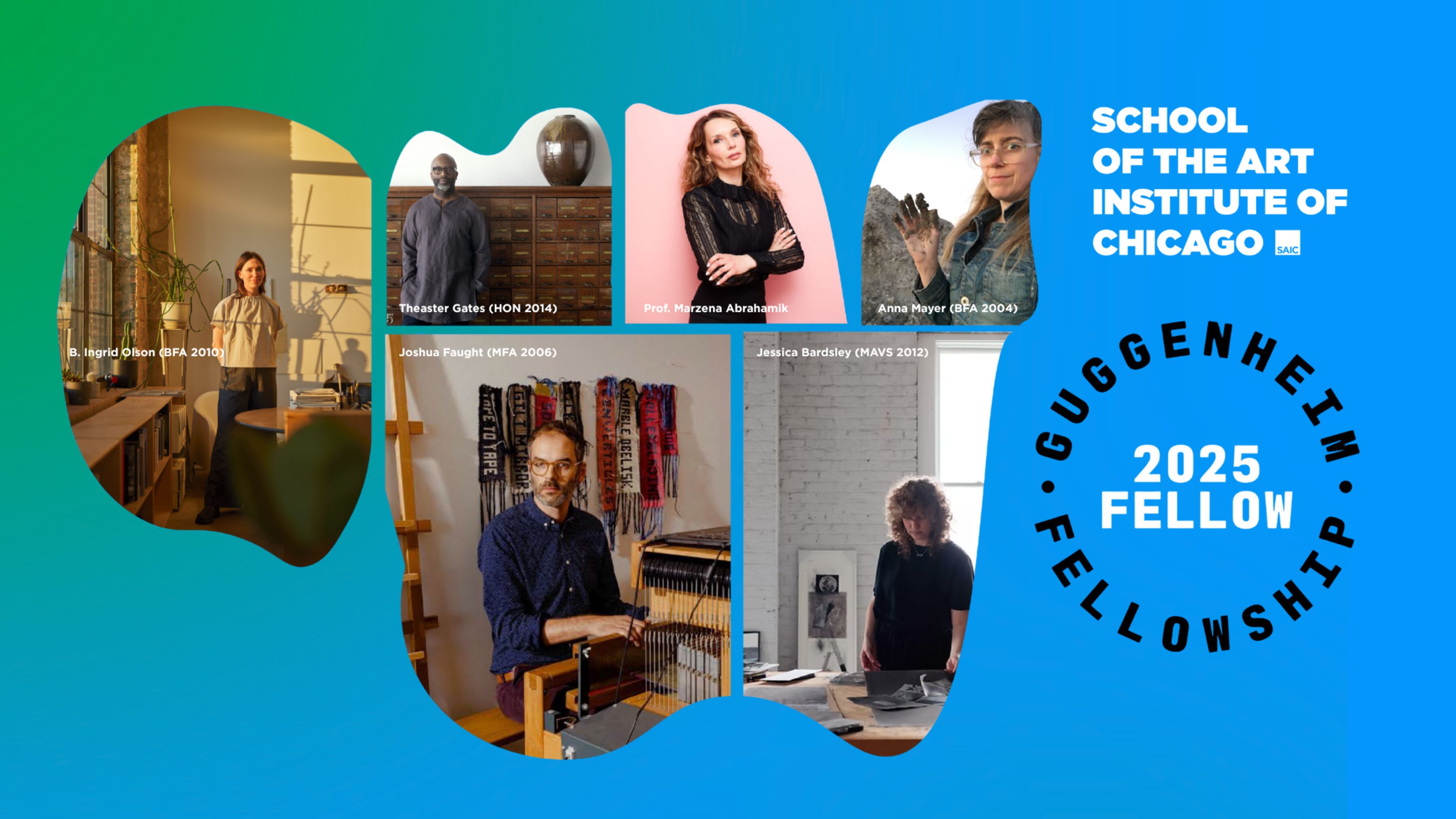 Six SAIC Community Members Named Guggenheim Fellows | School of the Art ...