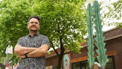 Assistant Professor Salvador Jiménez-Flores Completes Sculpture Project In Little Village
