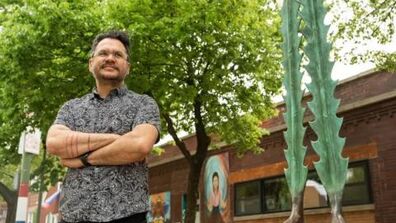 Assistant Professor Salvador Jiménez-Flores Completes Sculpture Project In Little Village