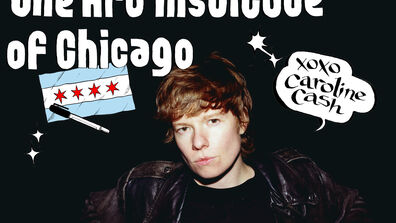 Spring 2026 SAIC Magazine cover featuring Caroline Cash. 