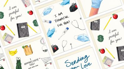 Alum and Mother Design Cards for Frontline Workers