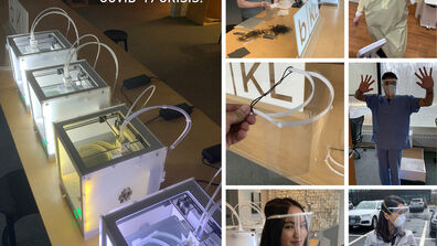 SAIC Community Members Band Together to Create 3D Printed Face Shields