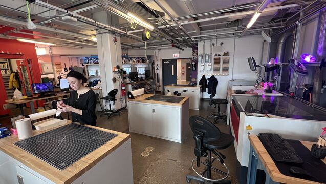 Studio with 3D Scanners and Printers