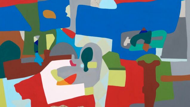 An abstract painting by Candida Alvarez