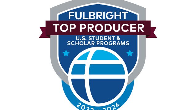 2023–2024 Fulbright Top Producing Institution Badge