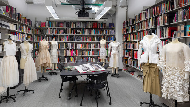 The interior of the Fashion Resource Center 
