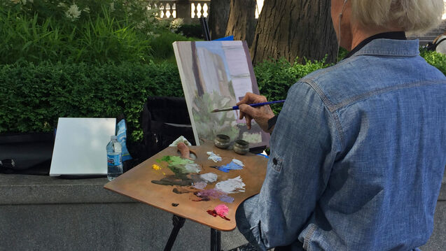 Plein Aire Painting (work by Mary Partridge)