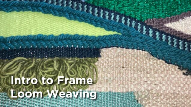 Detail of multi-colored woven fabric. 