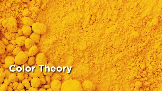 A close-up of grounded up gold pigment.