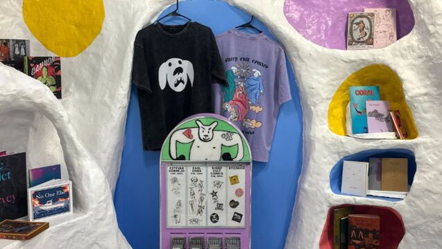 internal view of Sheep Cult Comics
