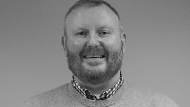 Robbie Stines Black and White Headshot