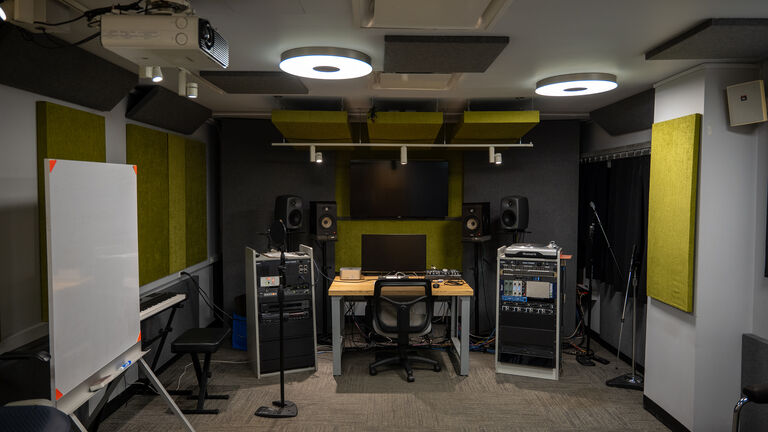 An image of the Sound Department facilities at SAIC. 