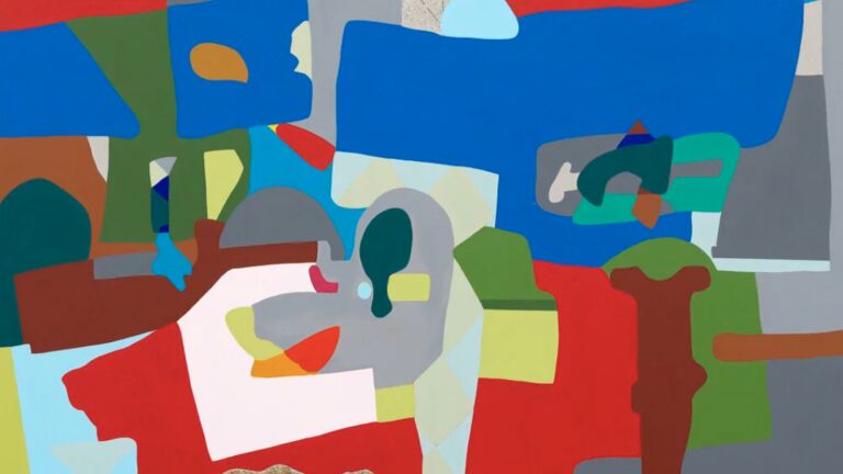 An abstract painting by Candida Alvarez