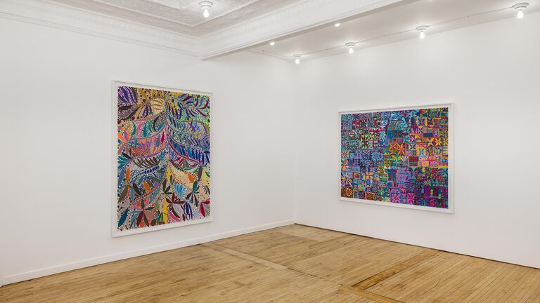 Two colored pencil drawings by William J. O'Brien