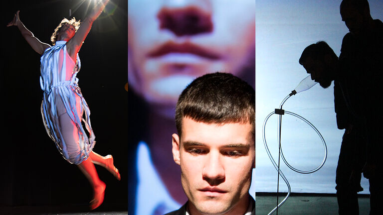 three artist images