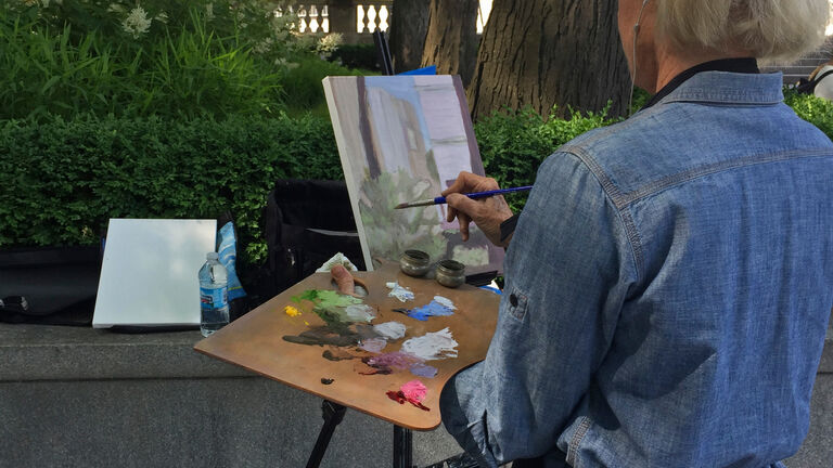 Plein Aire Painting (work by Mary Partridge)