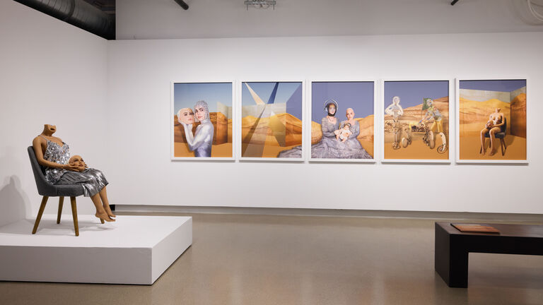 Artwork by Kris Davidson at the 2025 Low-Residency MFA Thesis Exhibition
