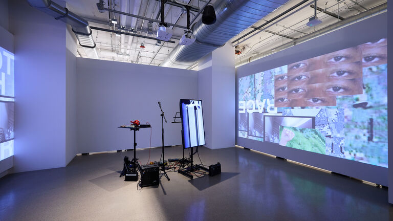 Artwork by Andres L. Hernandez, 2025 Low-Residency MFA Thesis Exhibition.