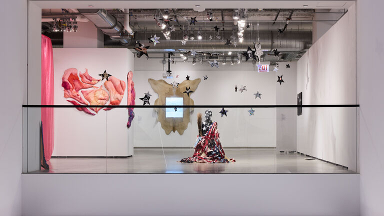 Artwork at the 2025 Low-Residency MFA Thesis Exhibition.
