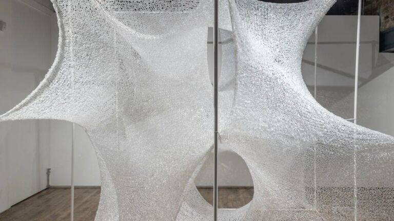 A large woven sculpture