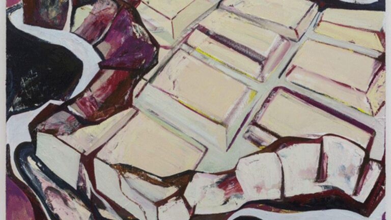 Zhang Zipiao (BFA 2015), "Chocolate," 2018, oil on canvas,145 × 175 cm