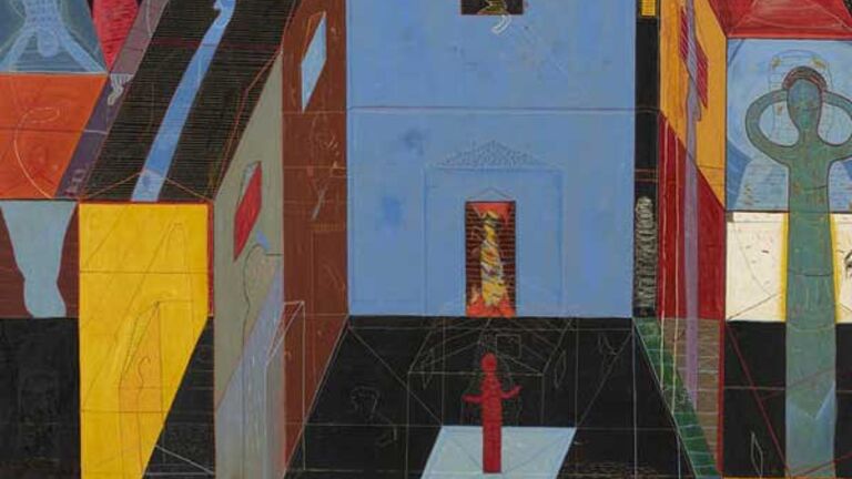 "Black Out" by Adjunct Professor of Painting and Drawing Richard Hull (MFA 1979), one of the many art pieces on display. Picture courtesy of Minneapolis Institute of Art and "Star Tribune".