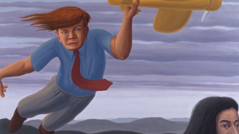 Tony Phillips, The Space Between, 1993, Oil on canvas, 48 x 58 in. Artist Collection
