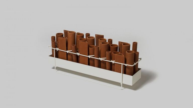 Baohua Sheng, an SAIC student, designed an analog air conditioner that used evaporative cooling for an exhibition that explores obsolescence.
