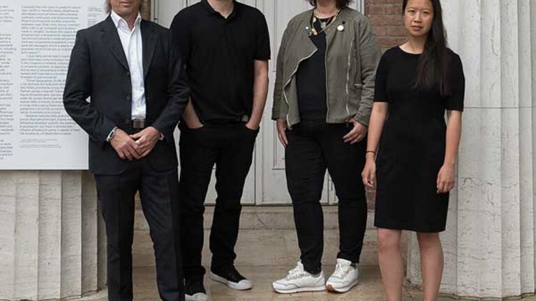 Left to right: Naill Atkinsons, Iker Gil, Mimi, Zeiger, Ann Lui. Photo: Francesca Bottazin, courtesy of the School of the Art Institute of Chicago and the University of Chicago