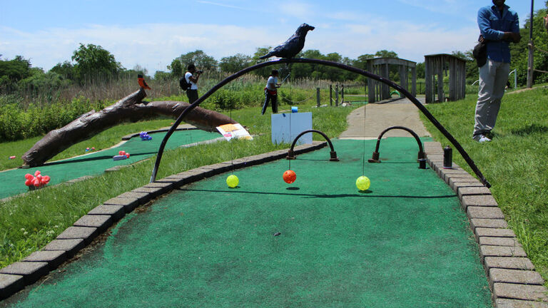 A long-neglected mini-golf course in Douglas Park his being brought back to life and students who designed the course presented a prototype of their plans this weekend. Courtesy of Pascal Sabino Block Club Chicago