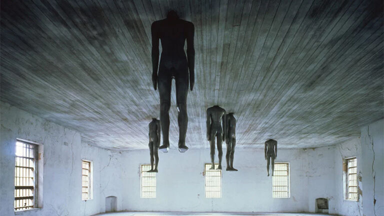 Antony Gormley’s, Learning to Think (1991), from Mary Jane Jacob’s “Places with a Past” Spoleto Festival USA.