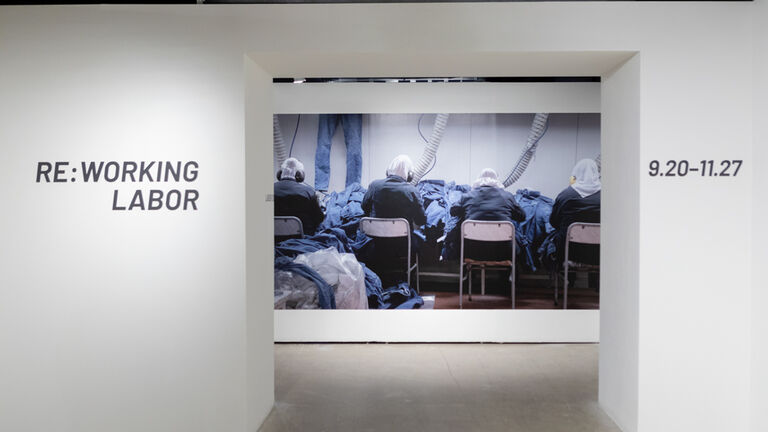Installation view of "Re:Working Labor" at Sullivan Galleries
