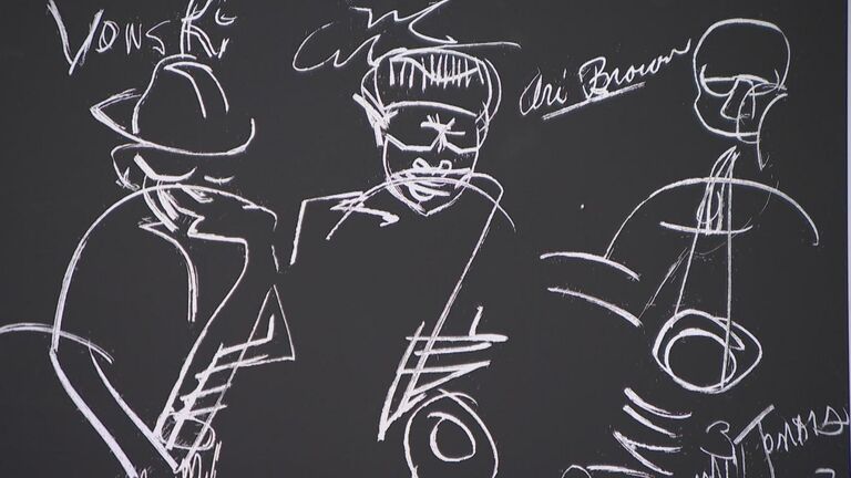 Sheri Smith (BFA 1973), drawing, courtesy of WTTW