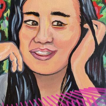 An painting of Sandie Yi.