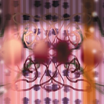 A still from a DVD depicting pink abstract shapes.