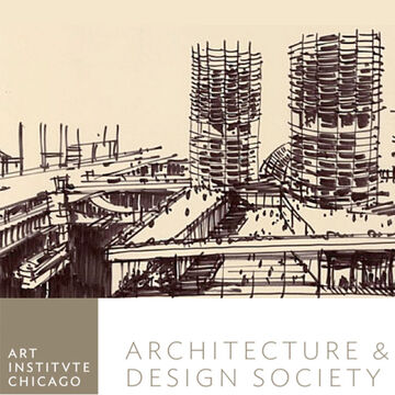 Architecture & Design Society logo including a sketch of the Marina Towers