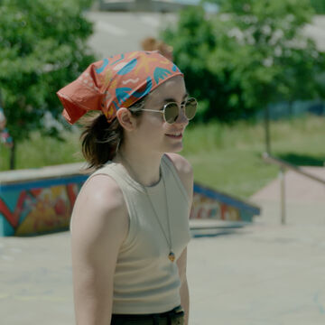 An image of Lid Madrid outside at a skate park. 