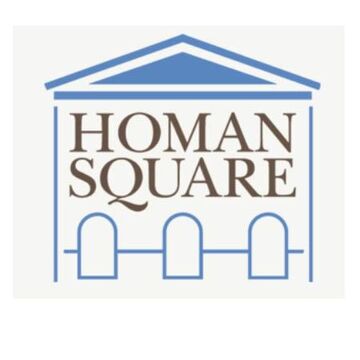 The logo for Homan Square. 