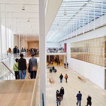 A picture of the modern wing of the Art Institute of Chicago.